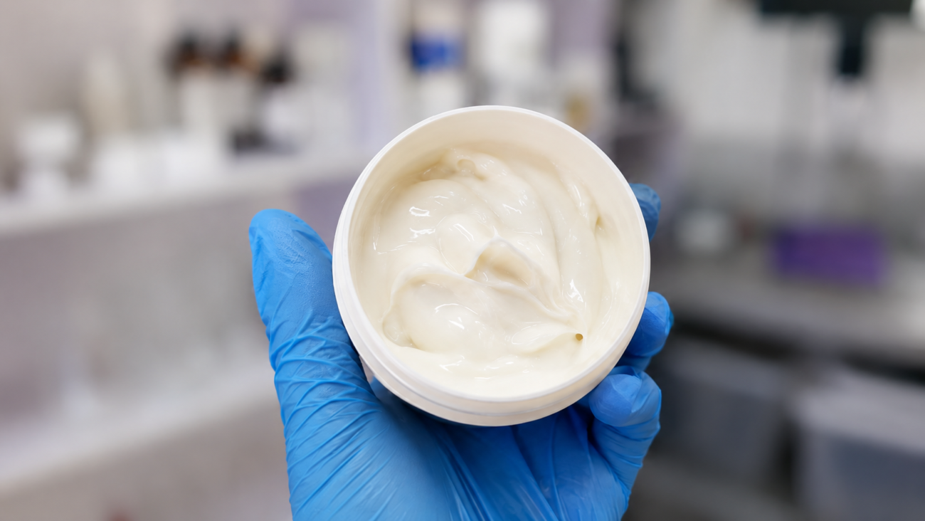 Dark Mark Corrective Cream Base Formula 405 in cosmetic lab